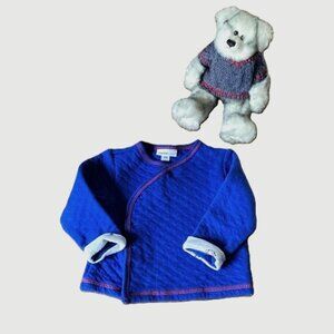 6M | Royal Blue Baby Snap-Front Jacket | vitaminsbaby